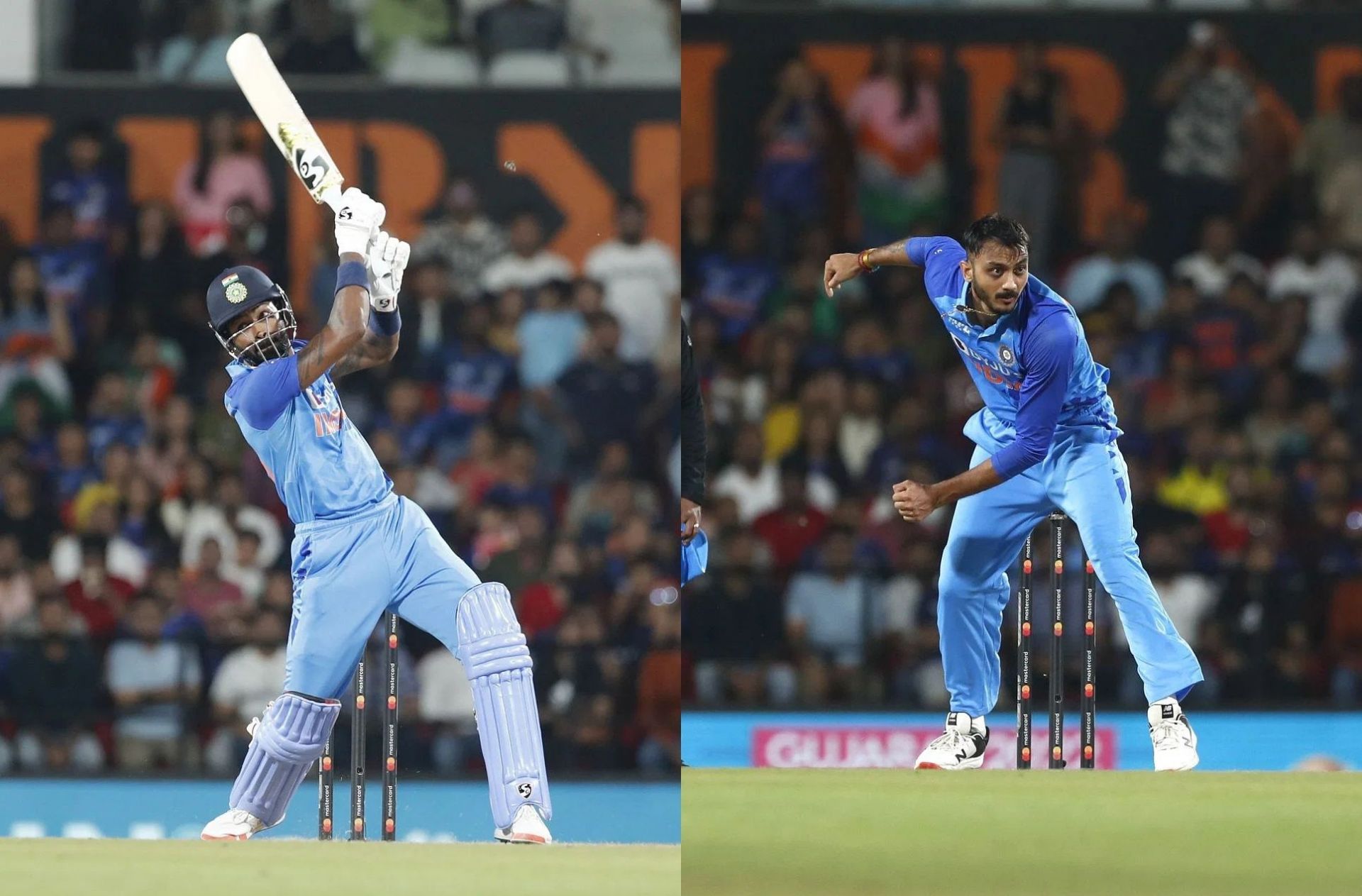 Hardik Pandya (left) and Axar Patel. Pics: Getty Images