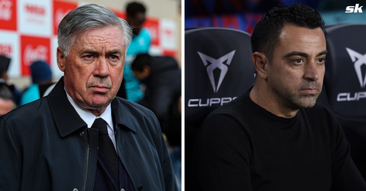 Real Madrid manager Carlo Ancelotti responds to Barcelona manager Xavi Hernandez