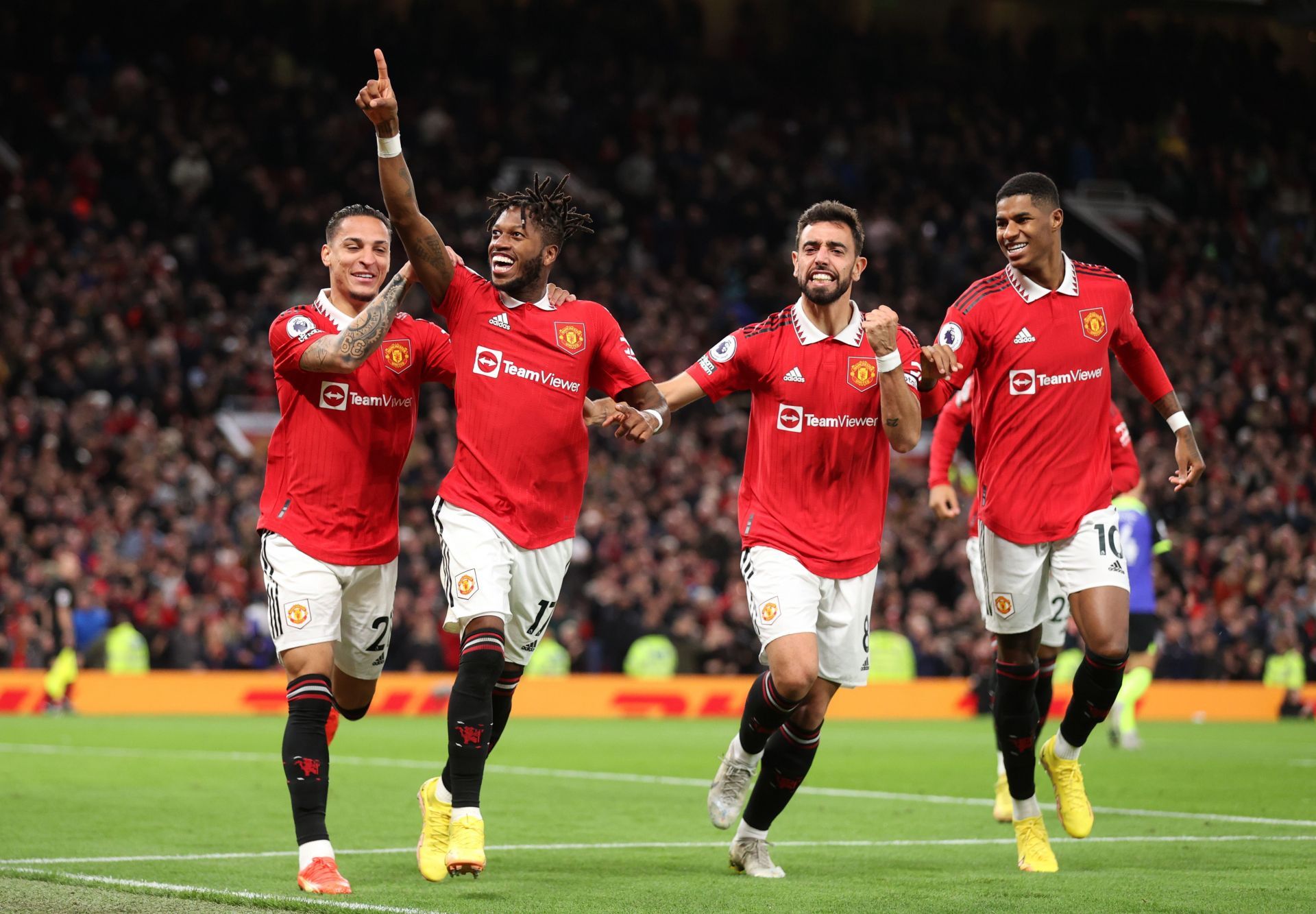 Antony, Fred, Bruno Fernandes, Marcus Rashford - Premier League