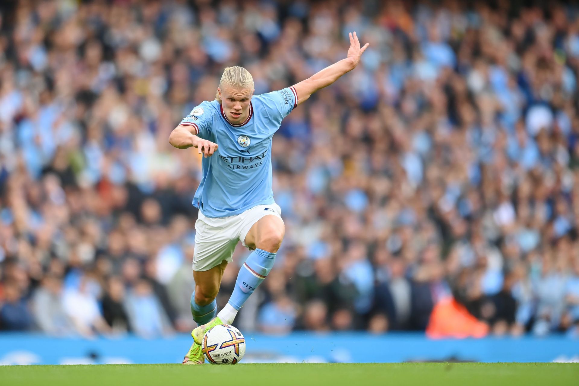 Erling Haaland has hit the ground running at the Emirates.