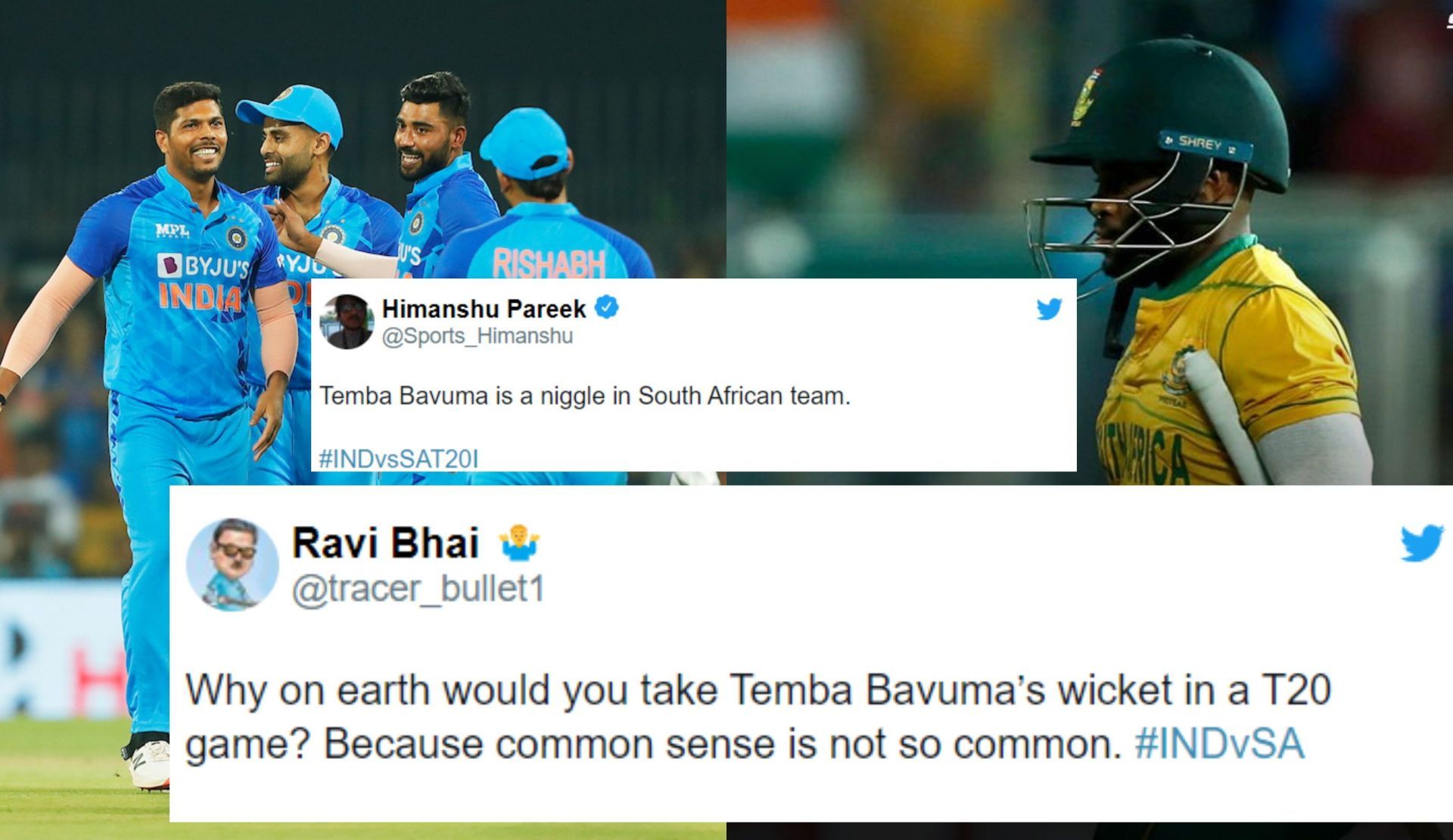 Fans troll Temba Bavuma for his failures against India