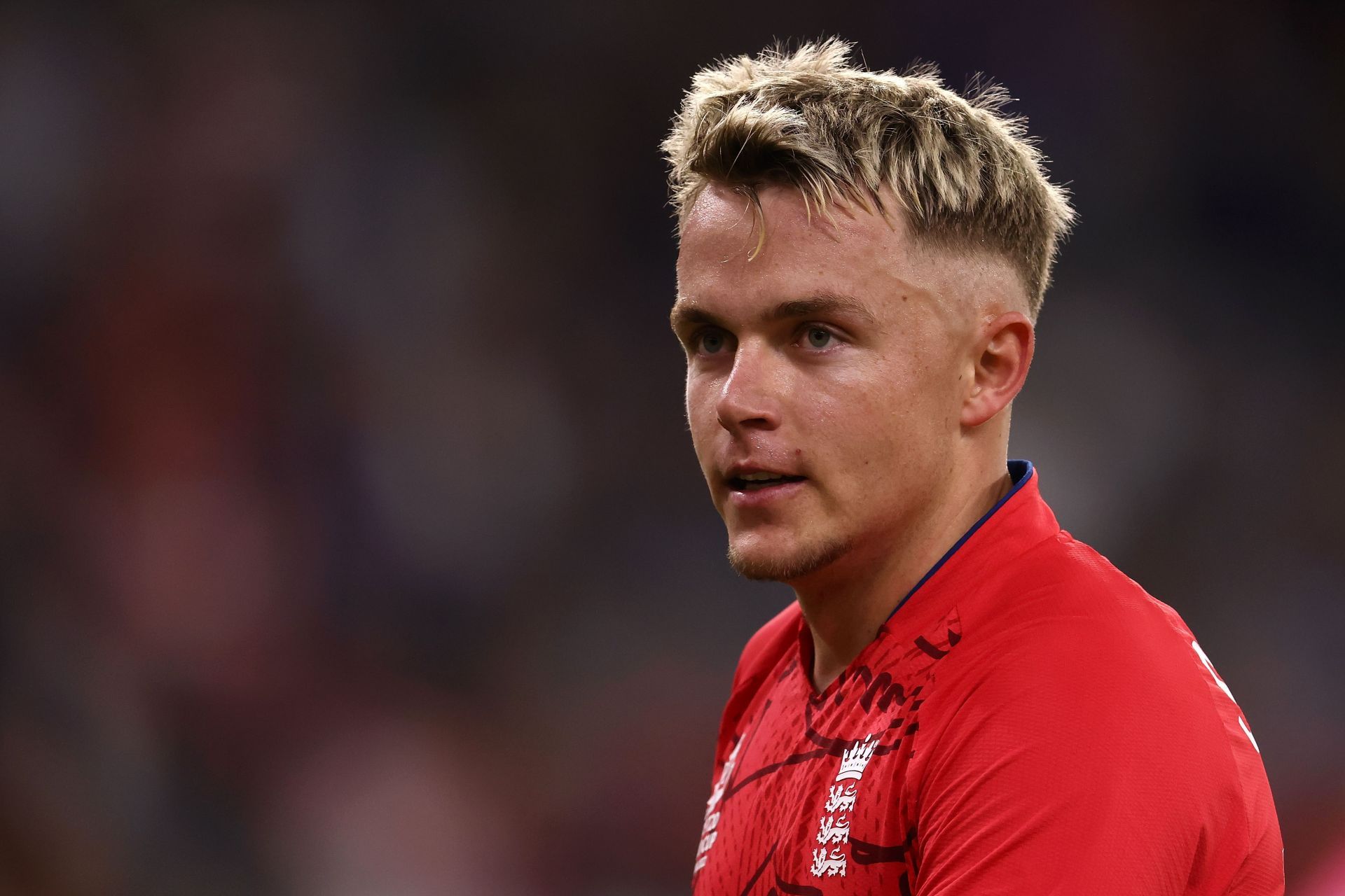 Sam Curran in action during the England v Afghanistan game at the ICC Men&#039;s T20 World Cup (Image: Getty)