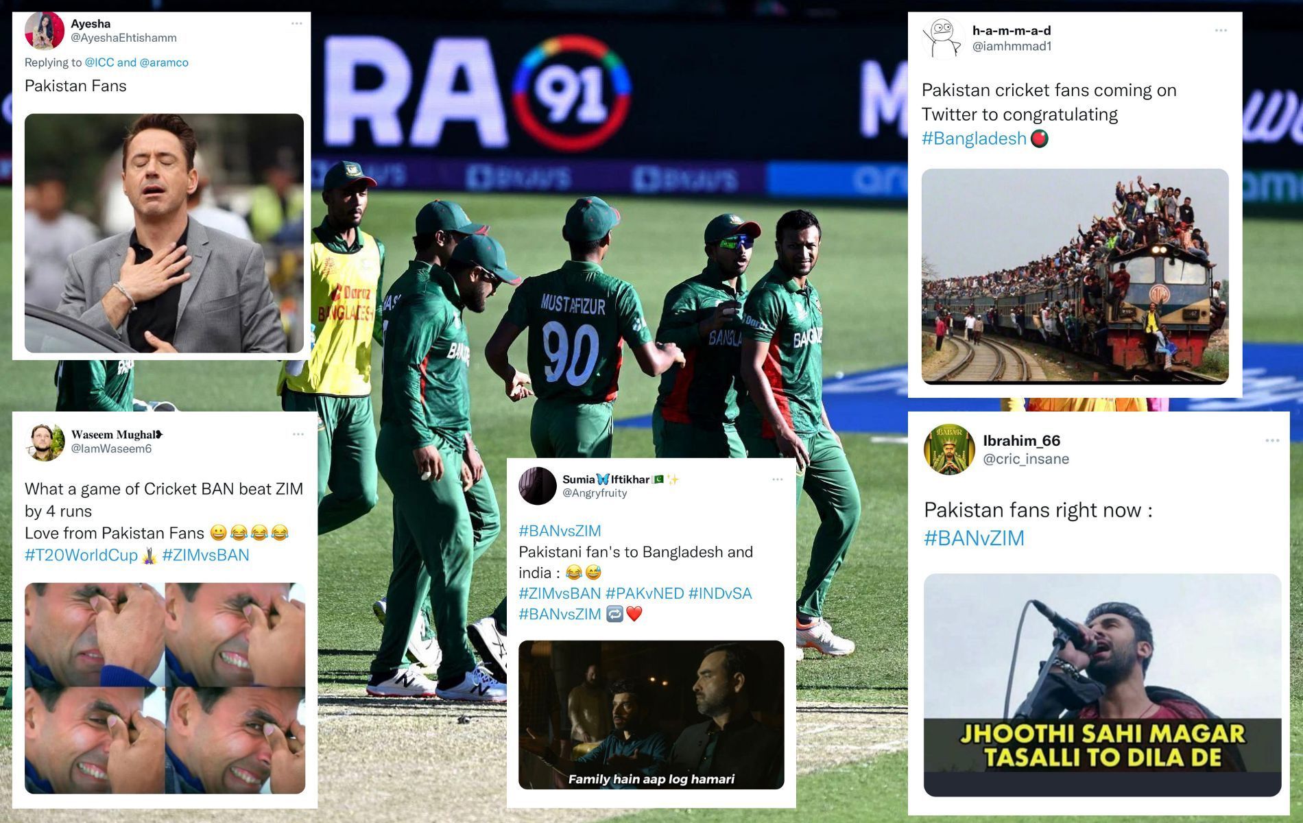 Pakistan still have an outside chance of making it to the semi-finals. (Pics: Getty/Twitter)