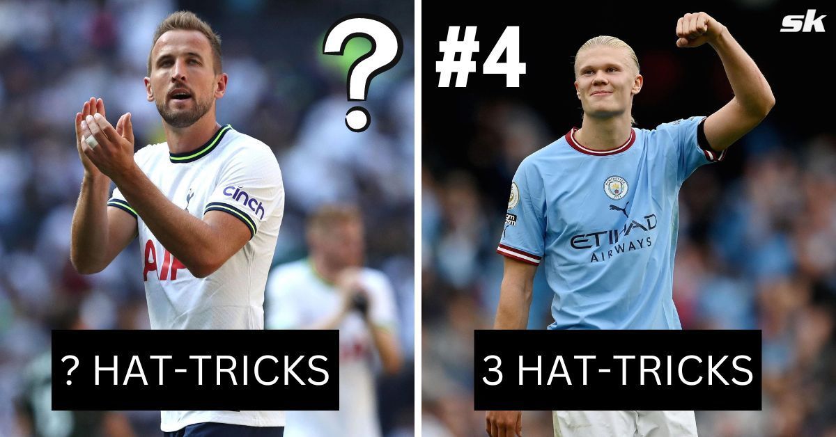 Erling Haaland and Harry Kane are two of the players with the most hat-tricks in Premier League history