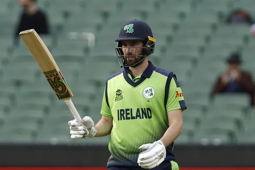 Balbirnie in action during the England v  Ireland clash at the ICC Men's T20 World Cup (Image: Getty)