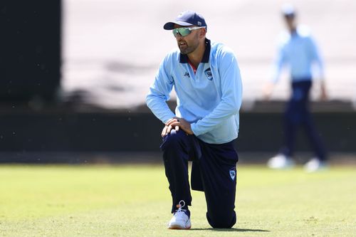 Nathan Lyon in action during Marsh one-day Cup. (Image Credits: Getty)