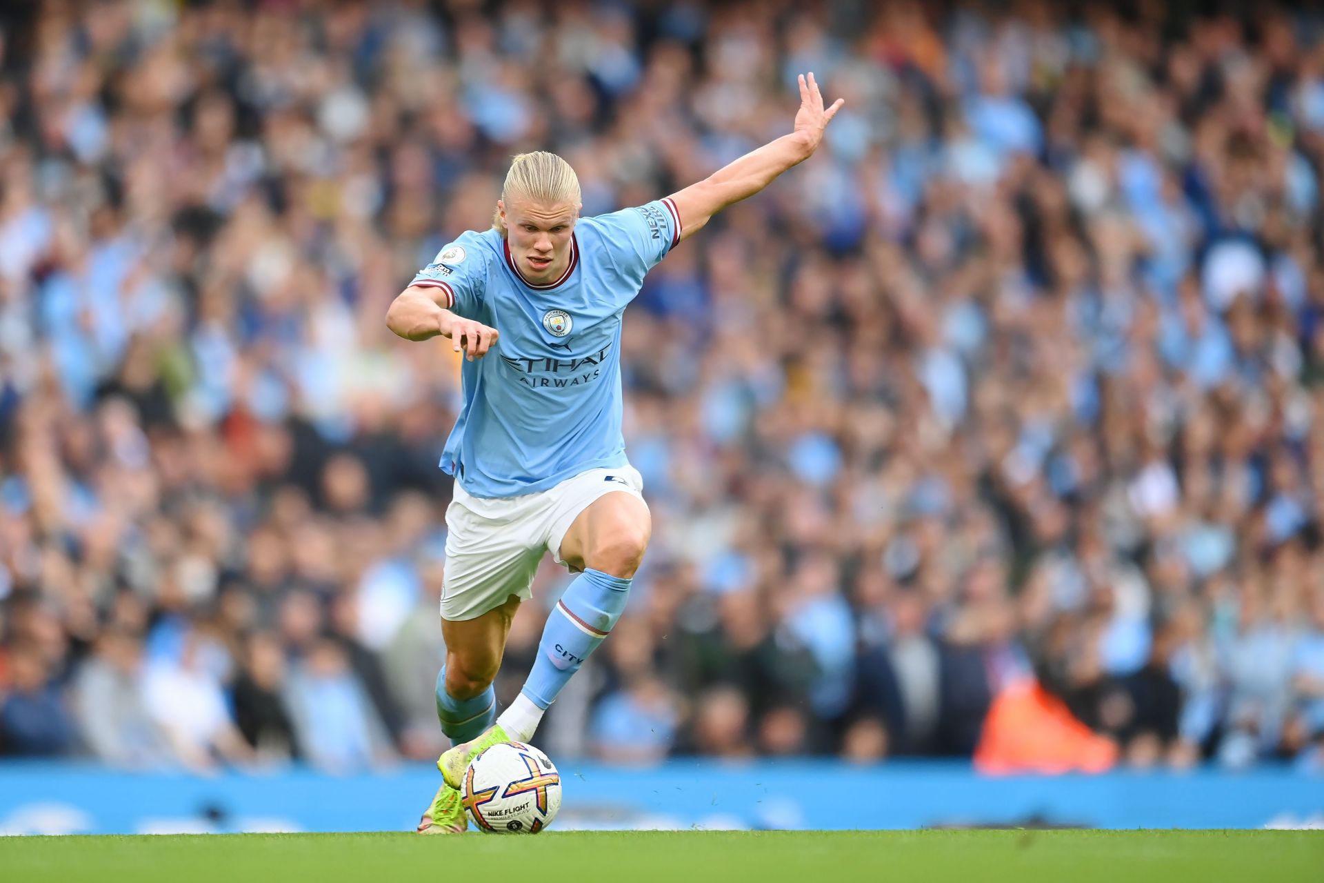 The Norwegian was simply unstoppable for Manchester City yesterday.