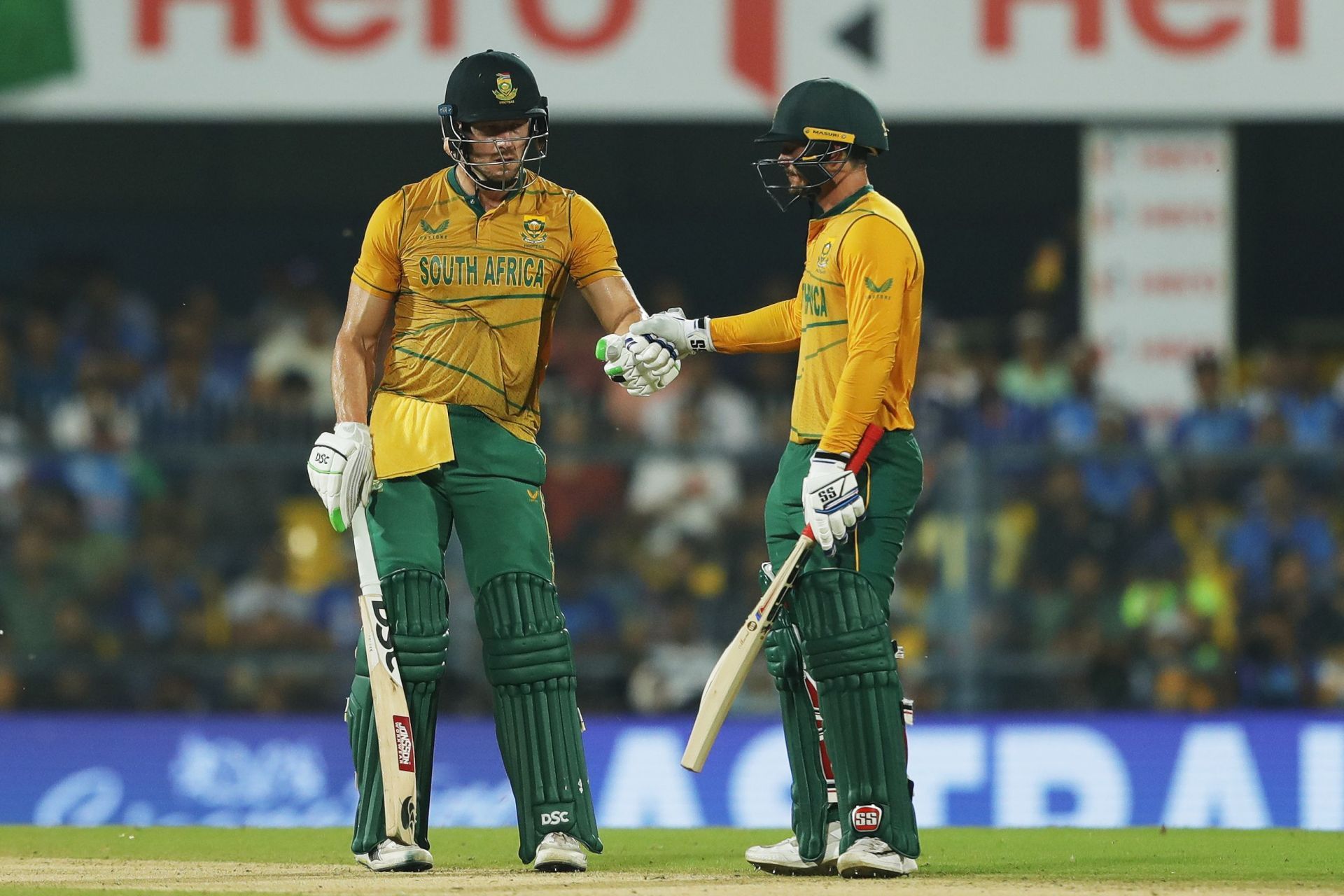 David Miller and Quinton de Kock added an unbroken 174. (Image Credits: Twitter)