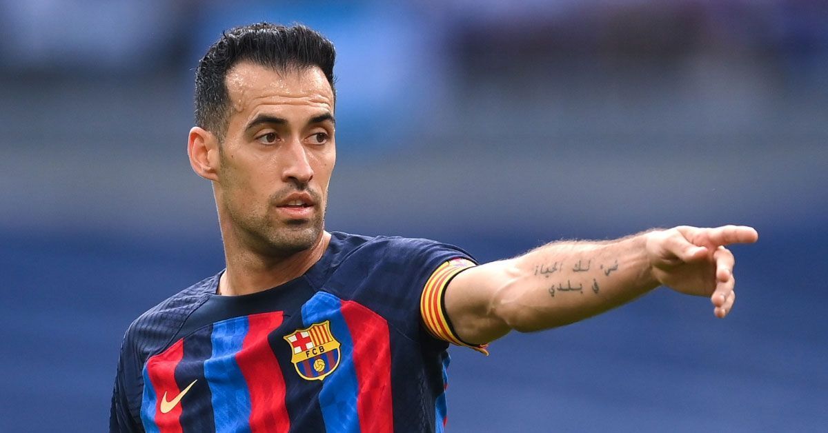 Barcelona midfielder Sergio Busquets. 