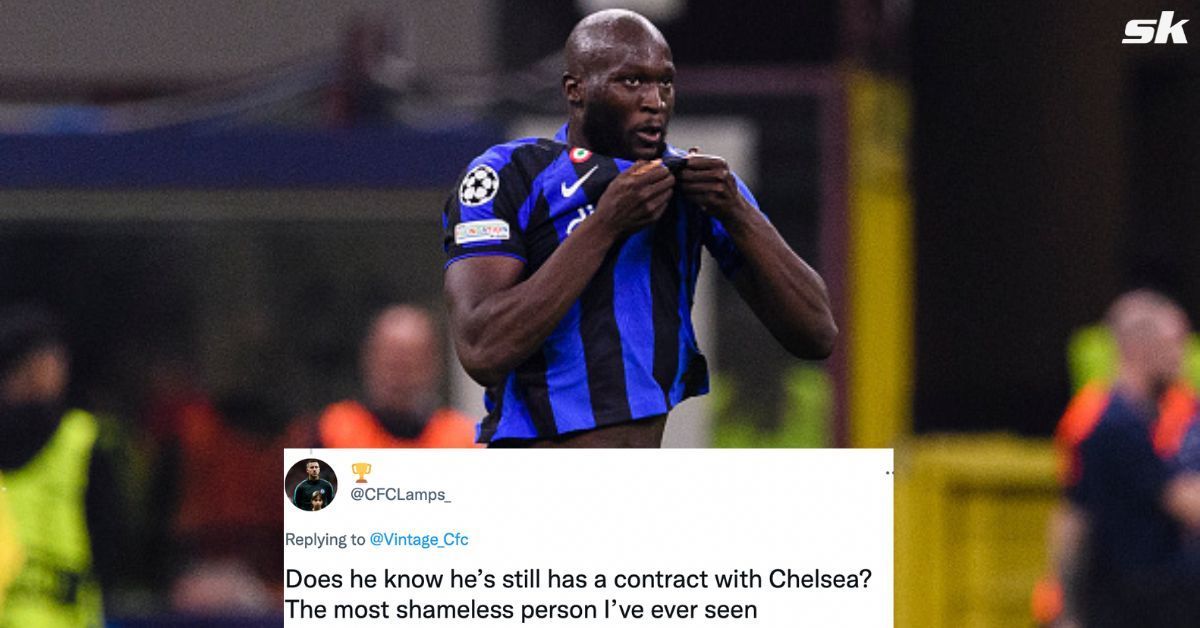 Chelsea fans have reacted to Romelu Lukaku kissing the Inter Milan badge.