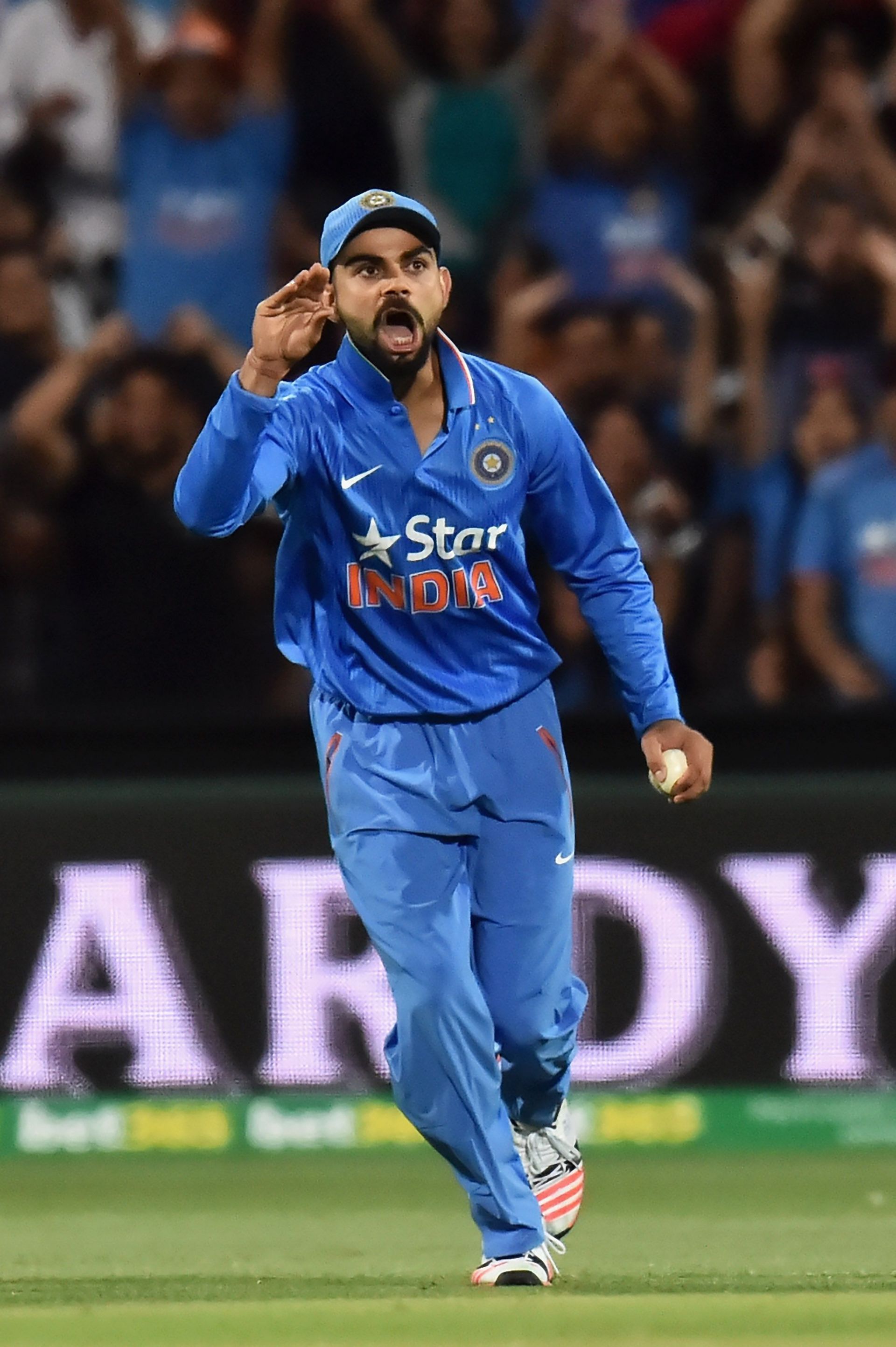 Virat Kohli during Australia v India - T20I Game 1 in Adelaide [Pic Credit: Getty Images]