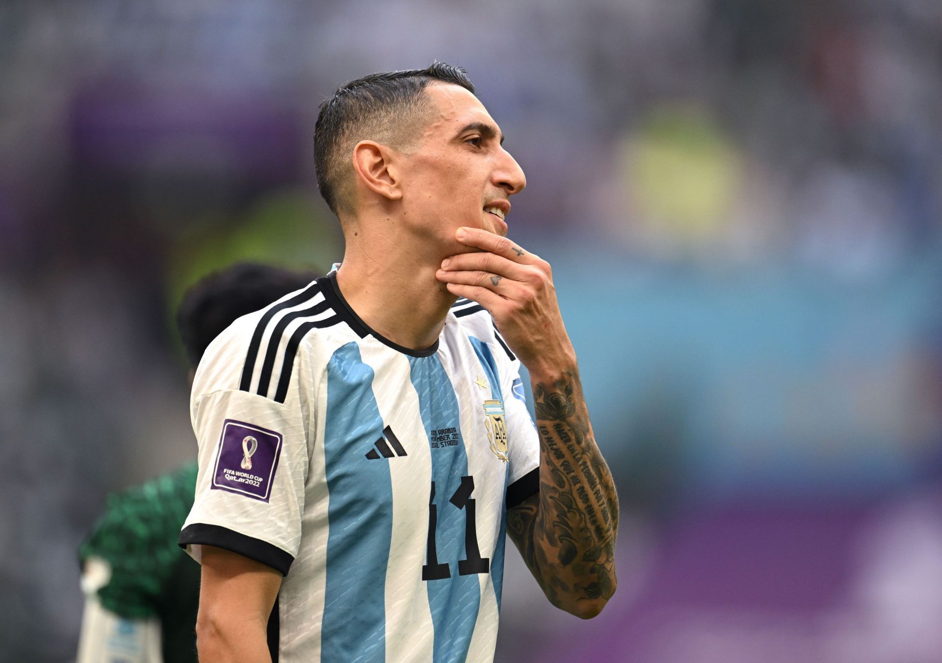 Di Maria reacts to the disappointing loss