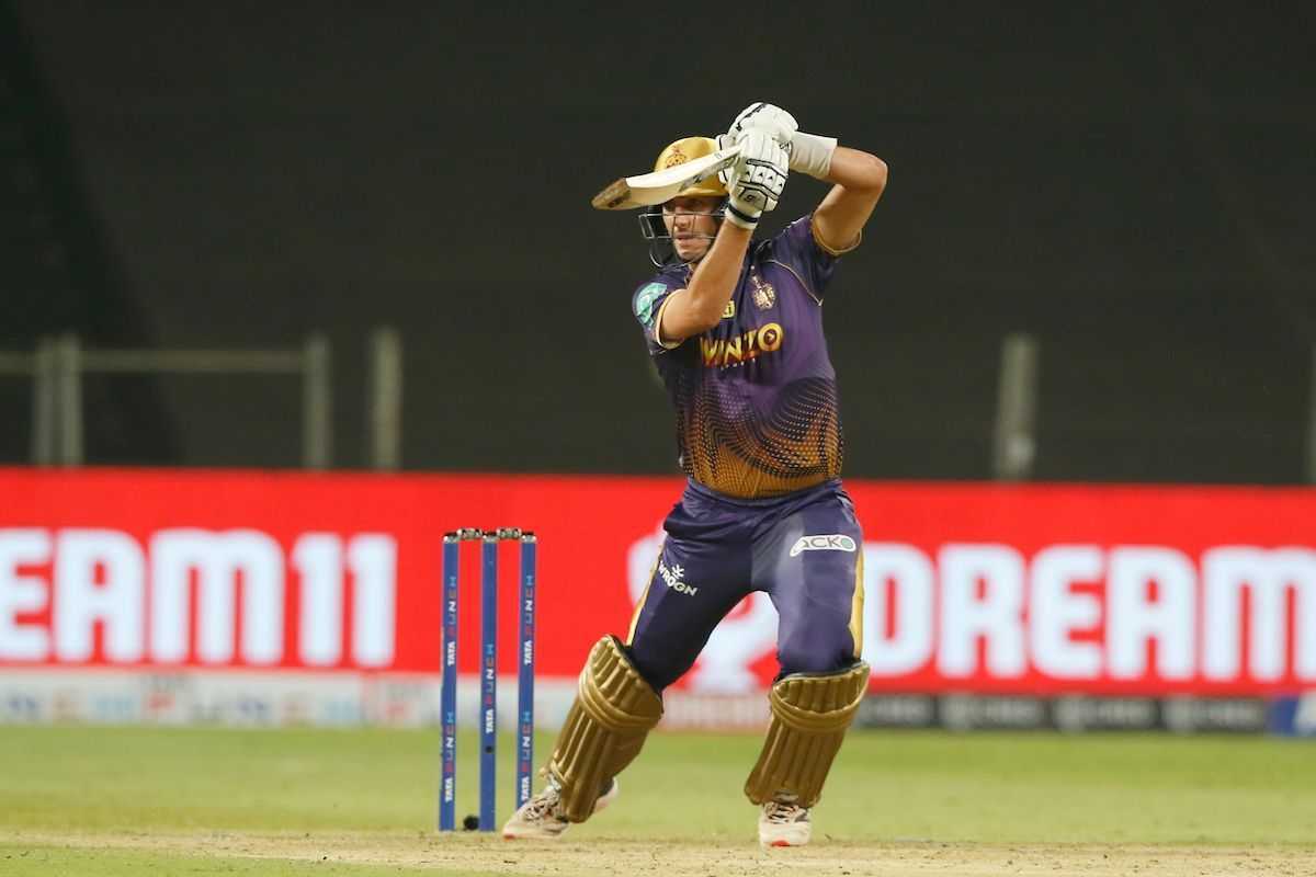 Pat Cummins in action for the Kolkata Knight Riders. (Credits: Twitter)