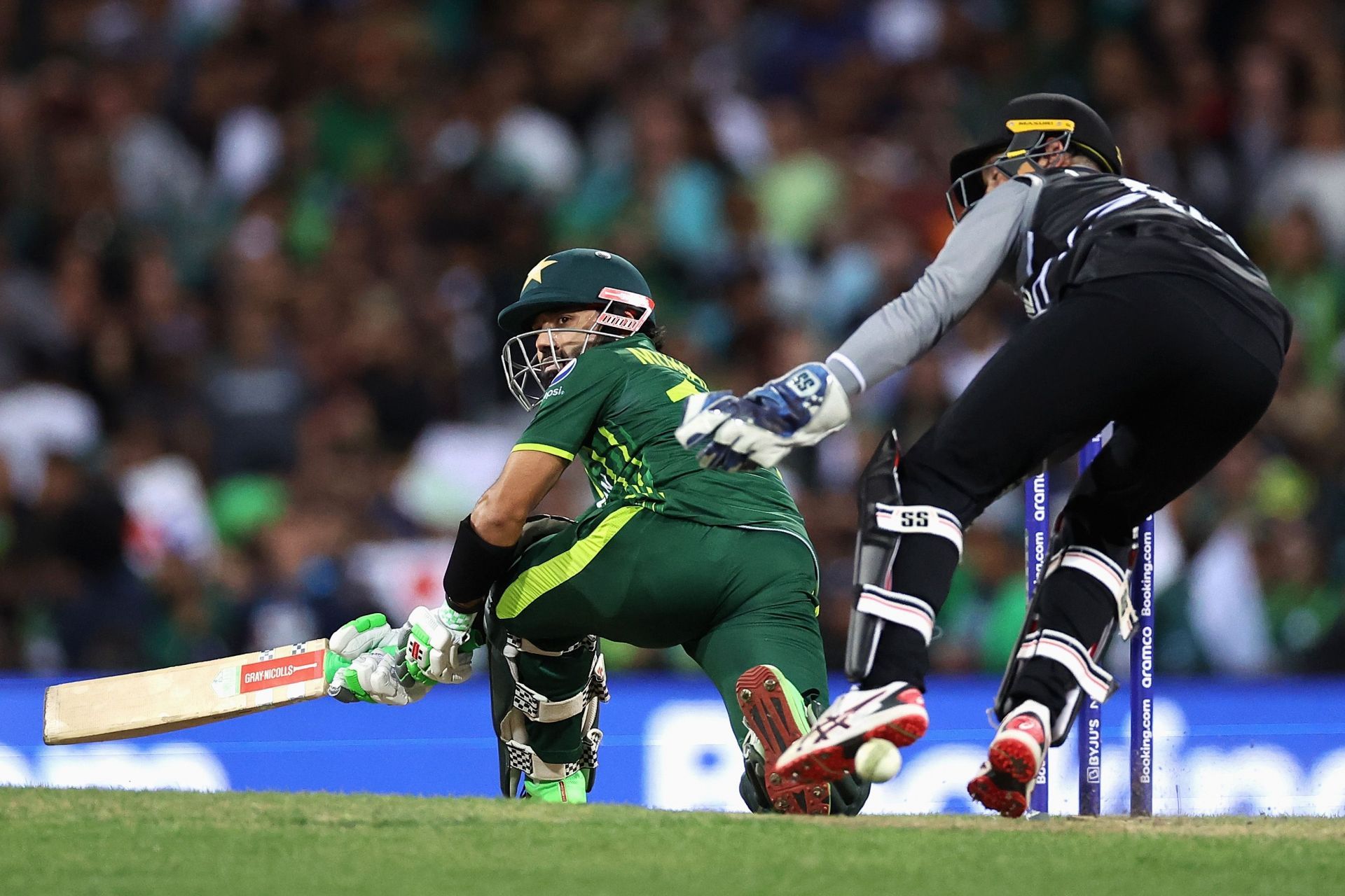 Mohammad Rizwan was the Player of the Match in the first semi-final against New Zealand. Pic: Getty Images