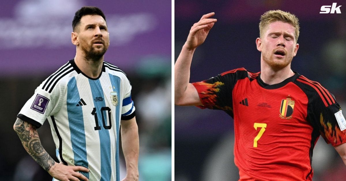 Lionel Messi (left) and Kevin De Bruyne (right)