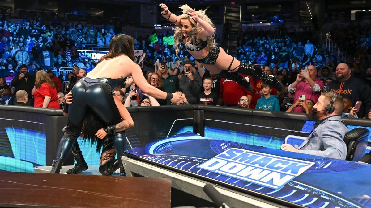 Liv Morgan and company had a nasty table spot botch during WWE SmackDown