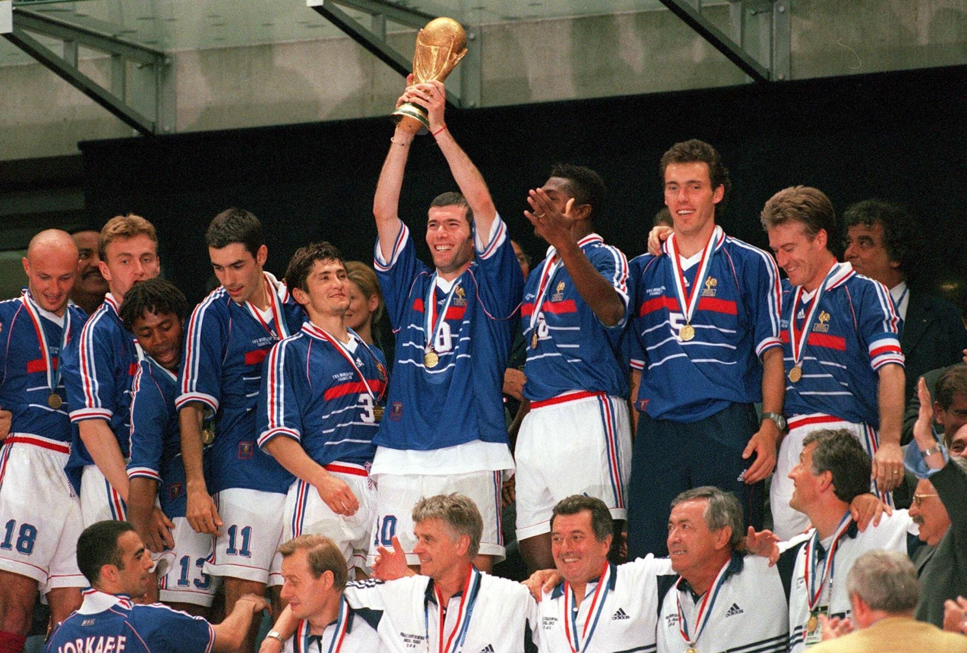 France won the FIFA World Cup in 1998; Picture via: @FIFAWorldCup