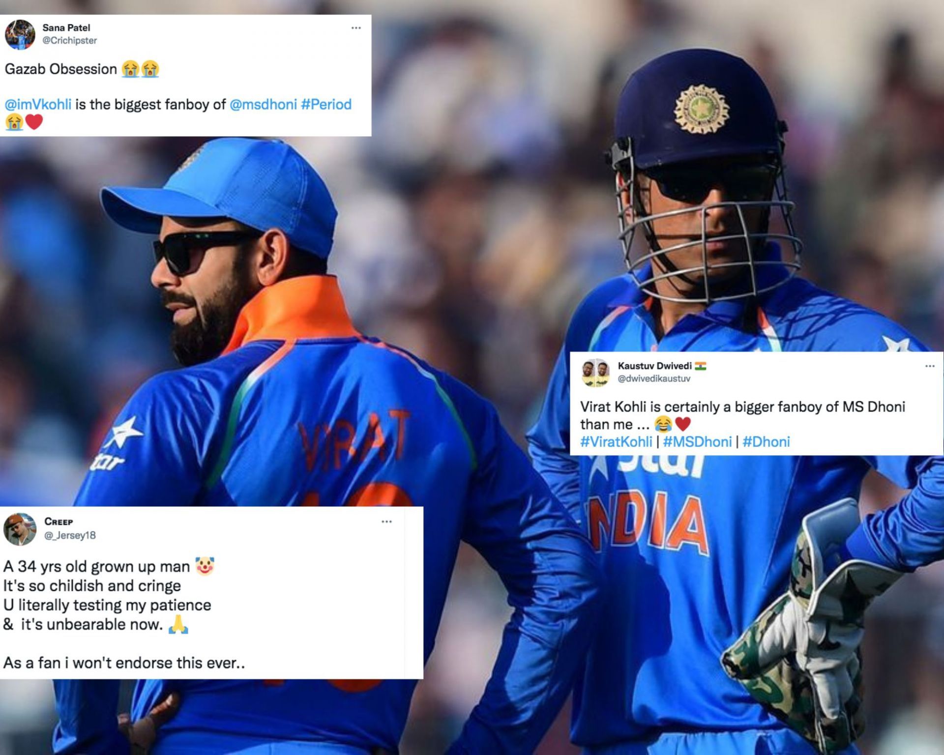 Virat Kohli shared an Instagram story of MS Dhoni