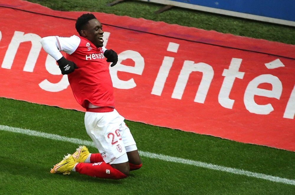 Folarin Balogun has scored eight goals for Reims this season - can he score his ninth against Montpellier?