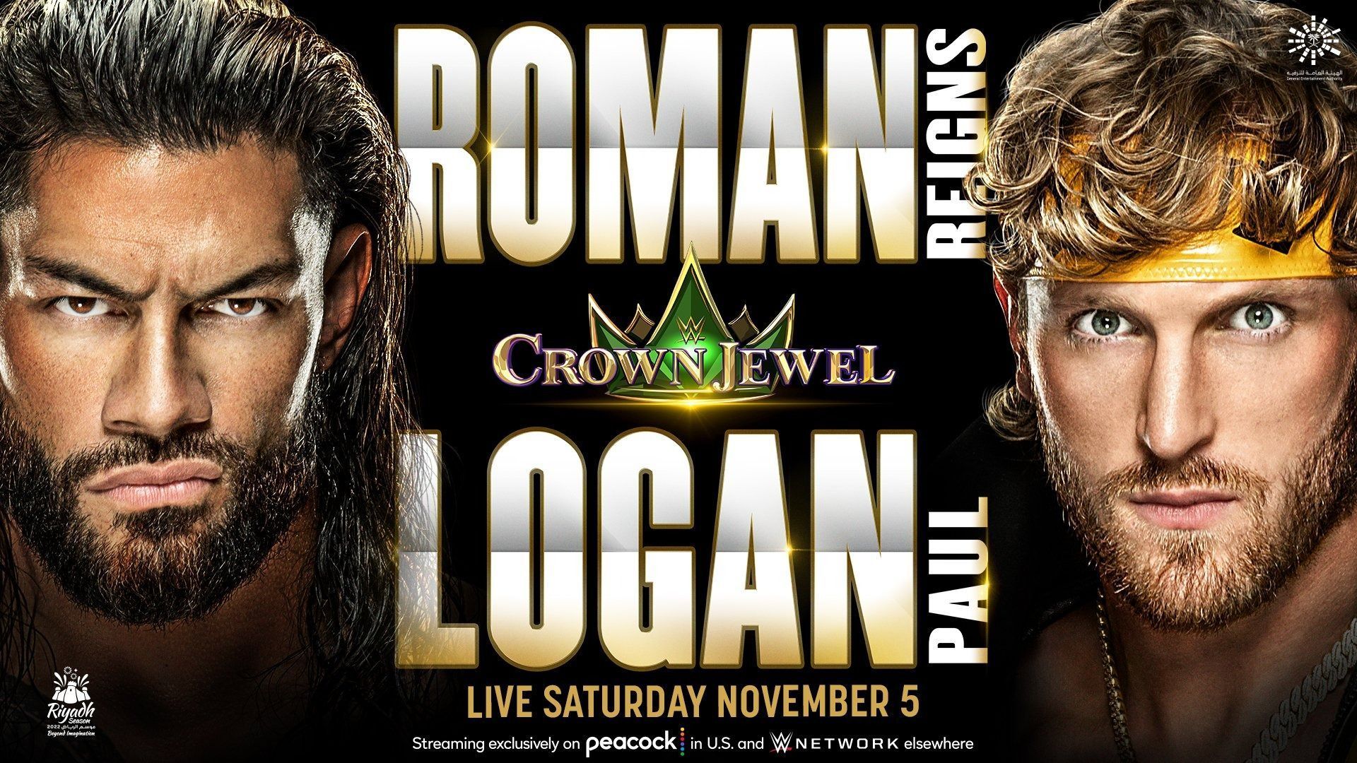 The official poster for WWE Crown Jewel