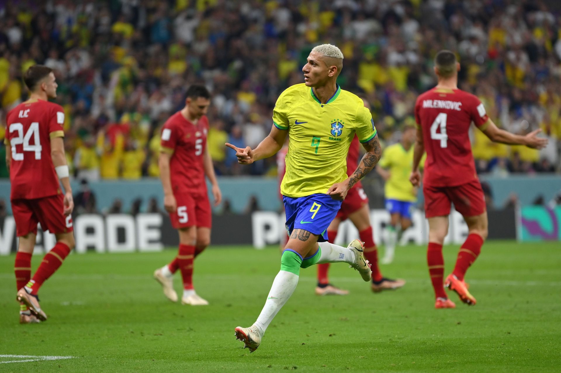 Richarlison scored a brace against Serbia