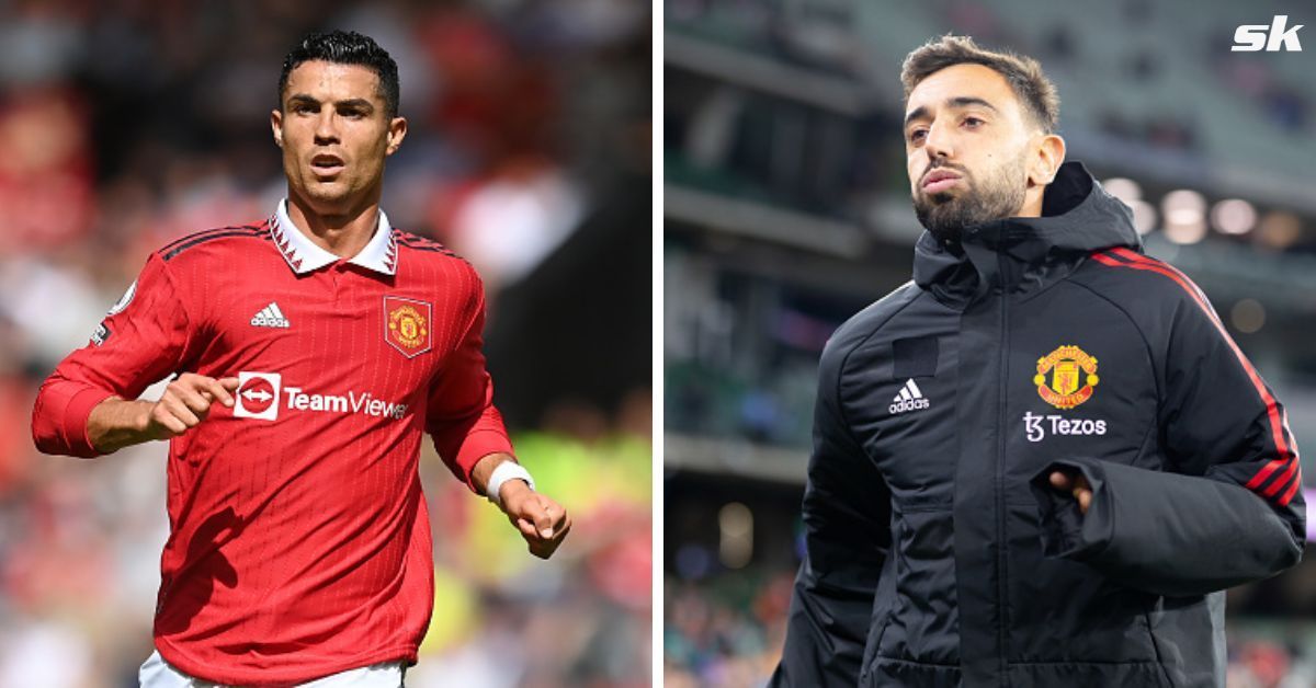 Cristiano Ronaldo and Bruno Fernandes doing their best to get Benfica