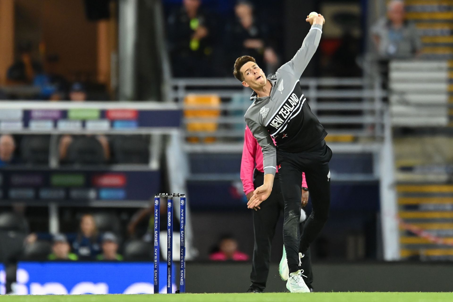 Mitchell Santner is New Zealand's highest wicket-taker in the ongoing T20 World Cup.