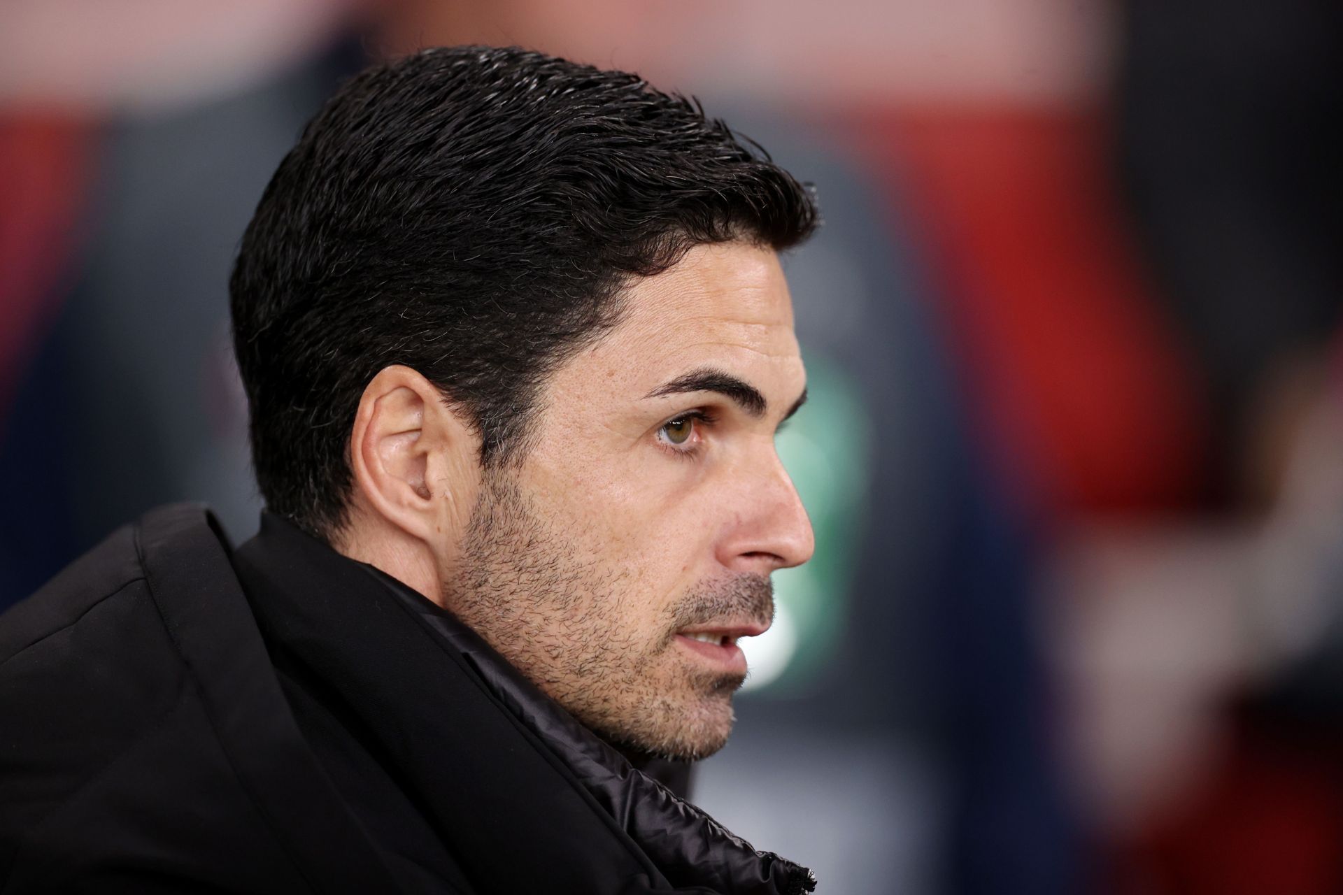 Gunners manager Mikel Arteta looks on during a match.