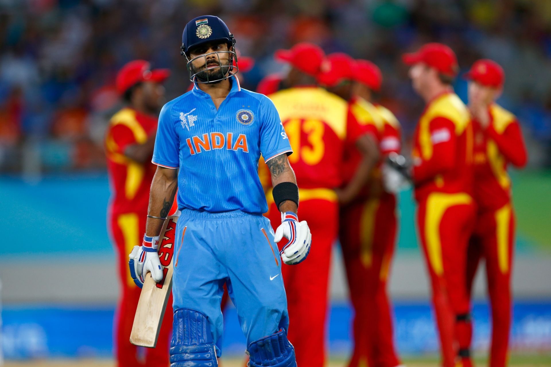 Action from the meeting between the two nations at the 2015 ICC Cricket World Cup (Image: Getty)