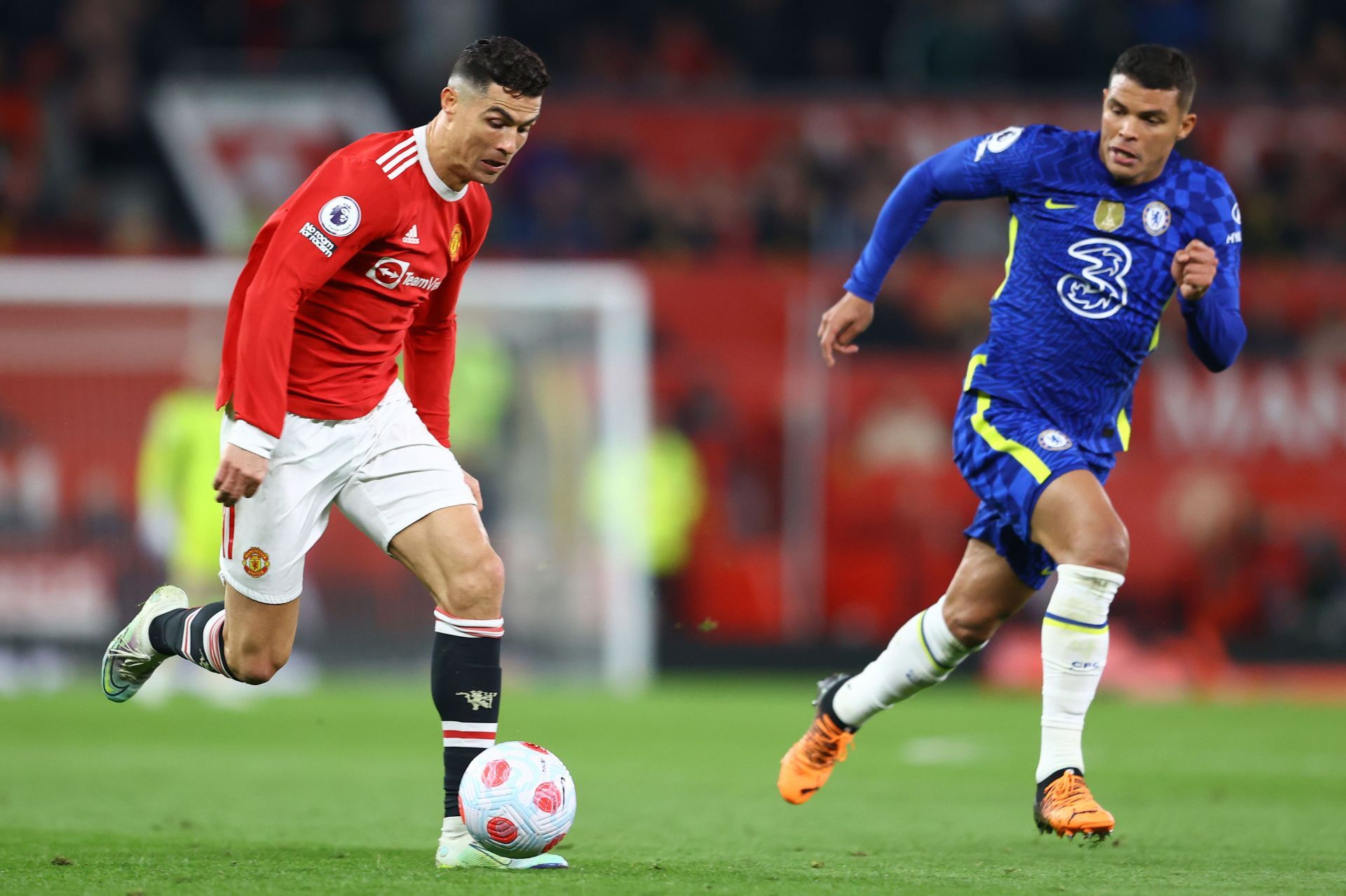 Ronaldo in action against Chelsea.