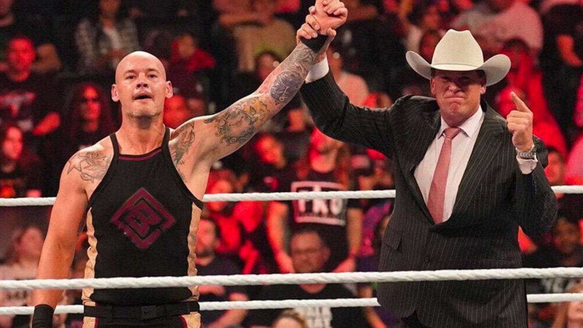 JBL has been managing Baron Corbin upon his return to RAW.