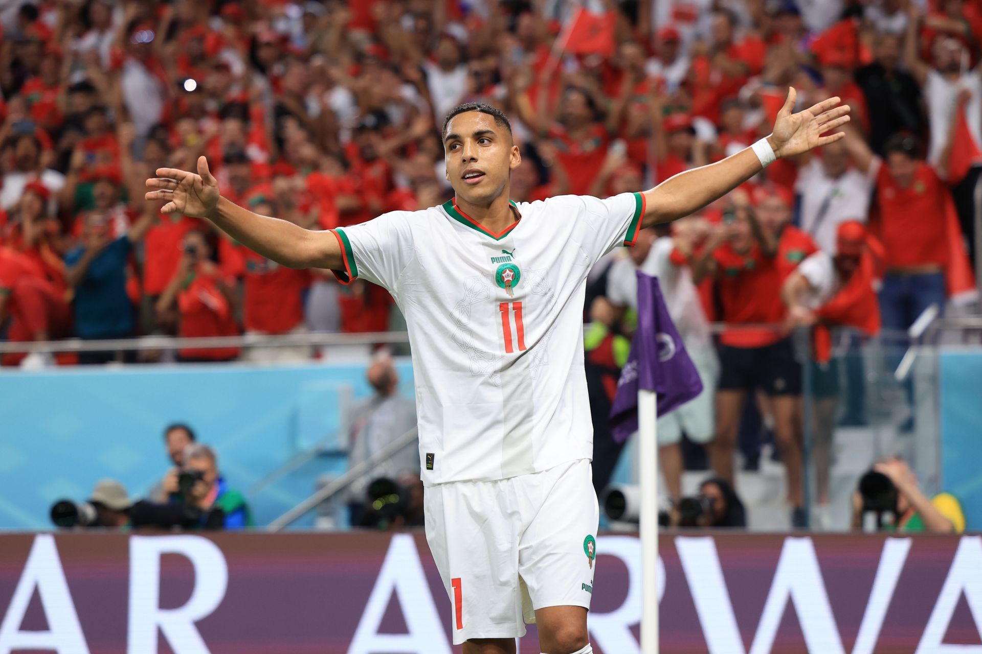 It was Morocco&#039;s first-ever goal from a direct free-kick at the World Cup