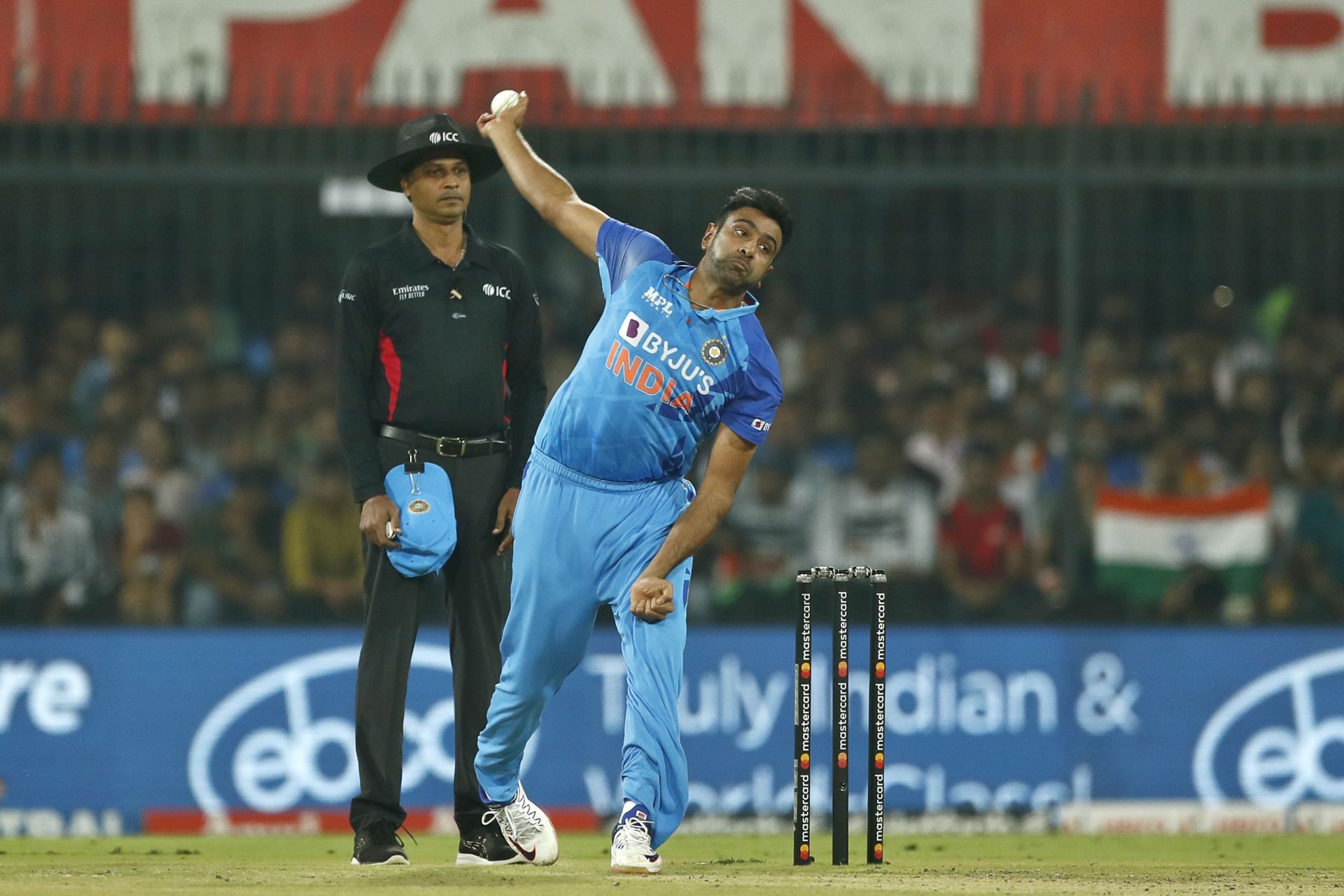 Ravichandran Ashwin conceded 27 runs in the two overs he bowled against England.
