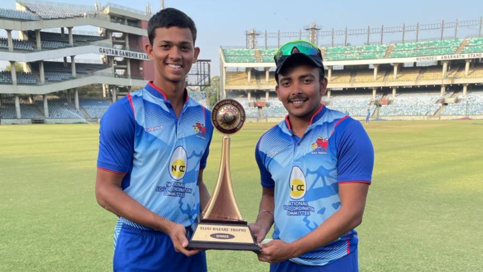 Yashasvi Jaiswal (L) and Prithvi Shaw.