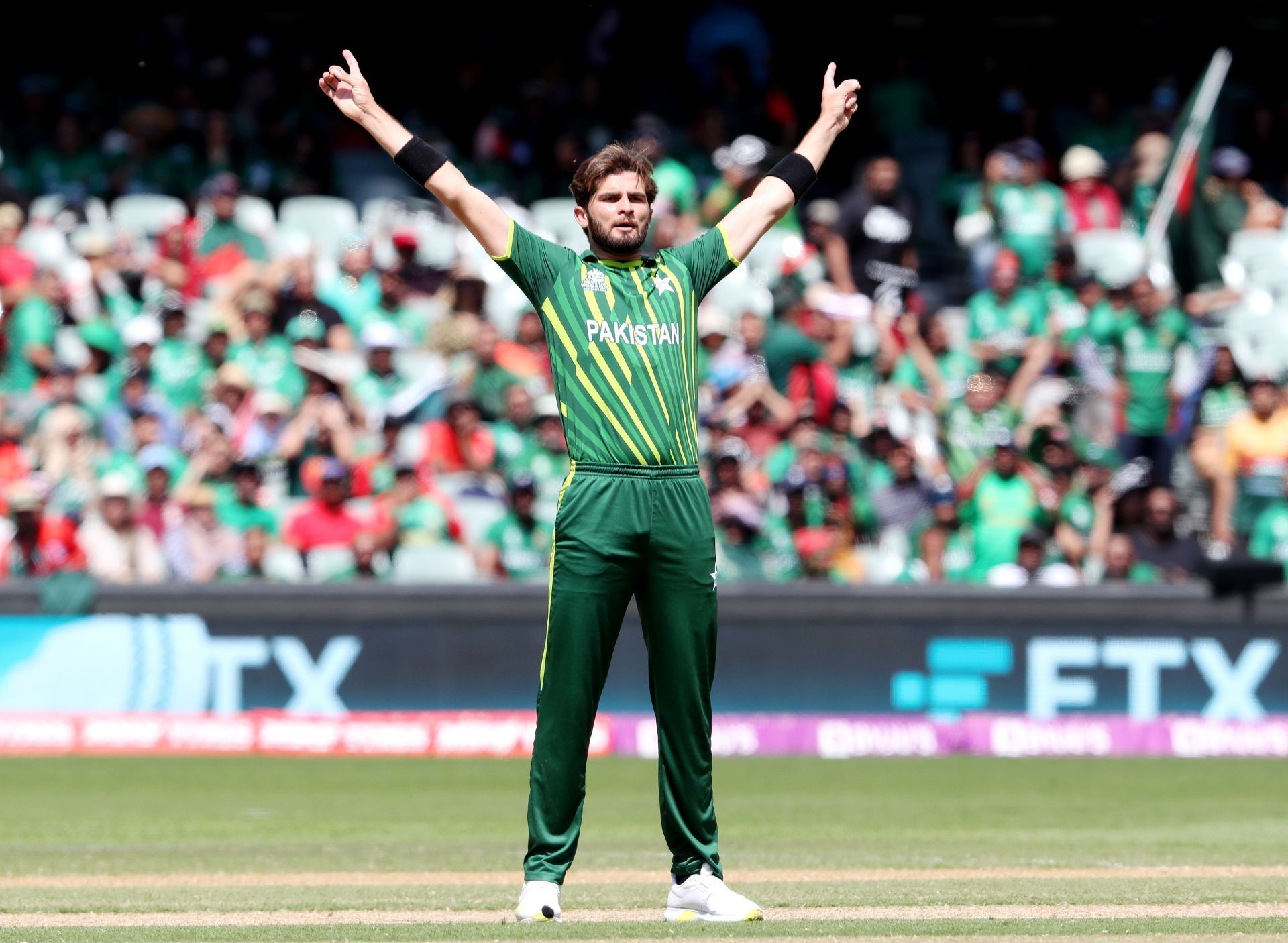 Shaheen Shah Afridi picked up two wickets in the semi-final against the Kiwis.