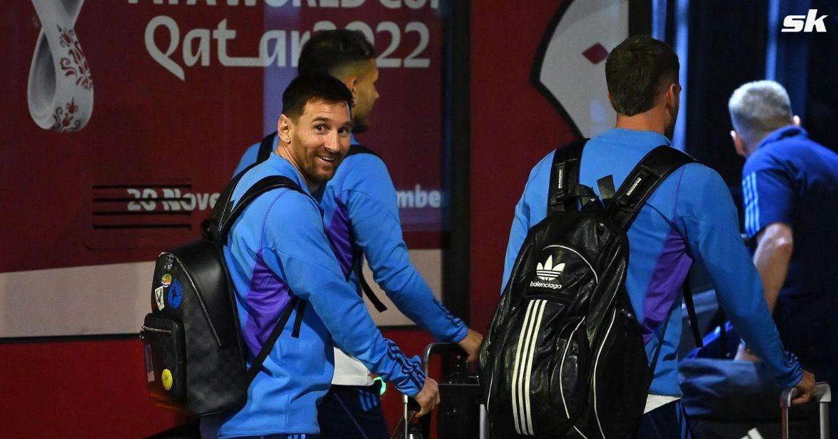Lionel Messi lands in Doha ahead of the 2022 FIFA World Cup