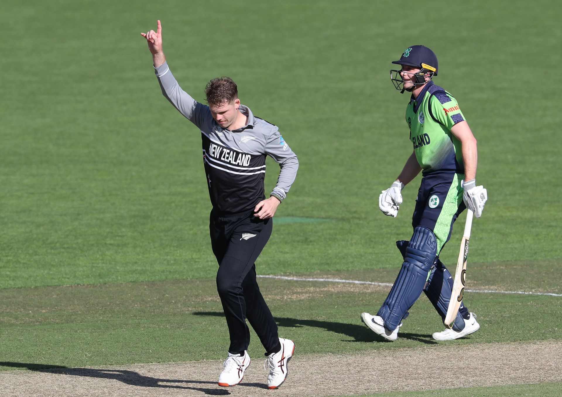 Lockie Ferguson celebrates a wicket against Ireland. Pic: Getty Images