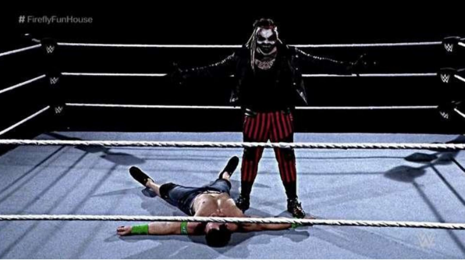 Wyatt fought John Cena in a Firefly Fun House match at WrestleMania 36