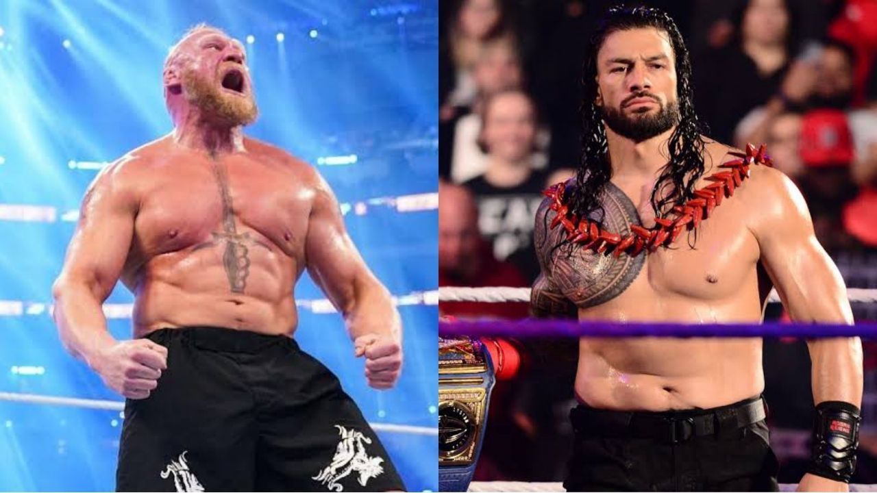 WWE सुपरस्टार्स ब्रॉक लैसनर और रोमन रेंस 