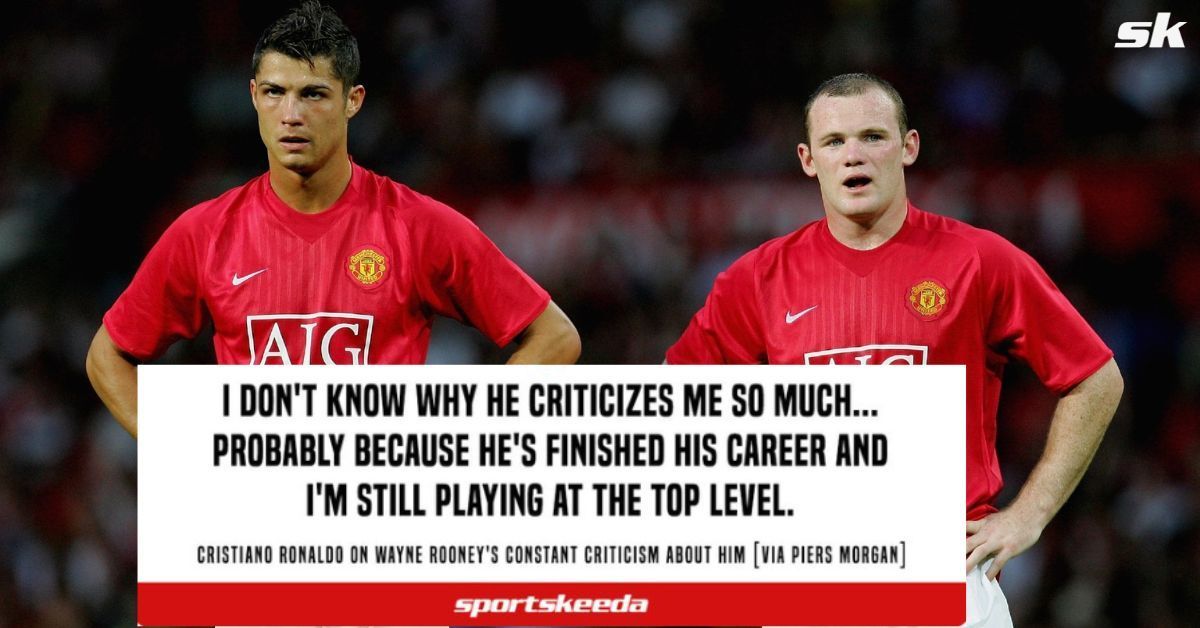 Cristiano Ronaldo (left) and Wayne Rooney (right)