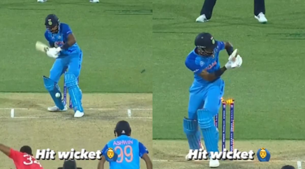 Hardik Pandya, hit-wicket