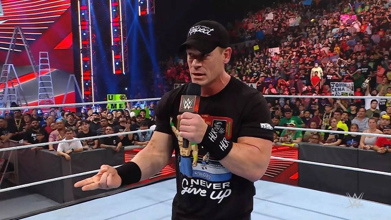 John Cena on WWE RAW for his 20th Anniversary Celebration