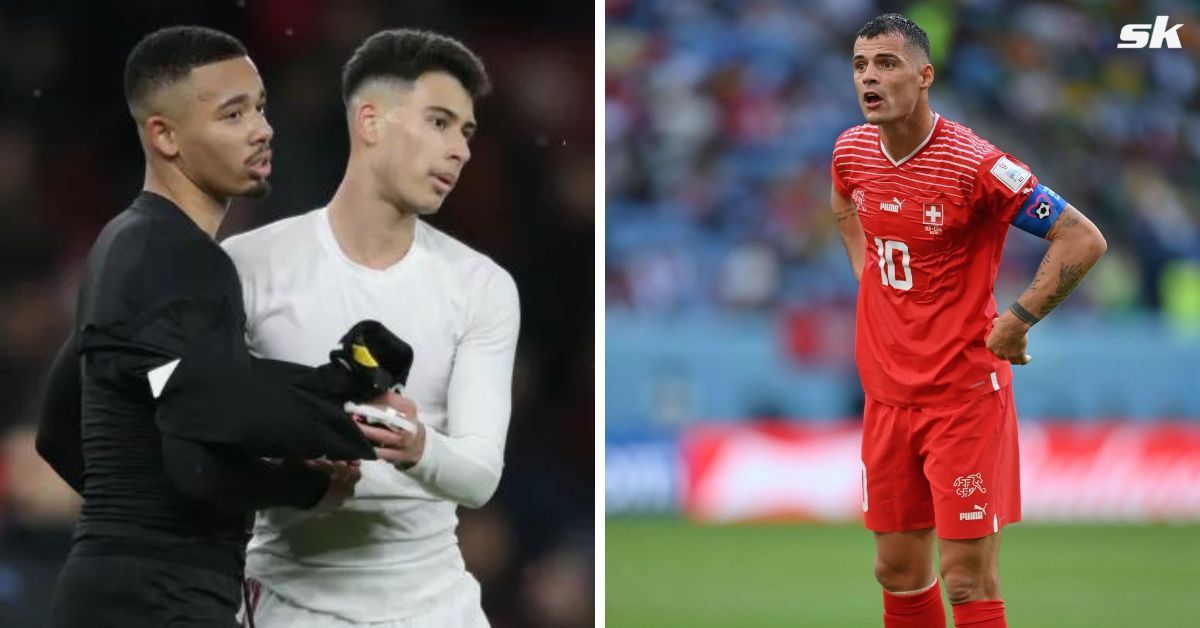 Granit Xhaka is teammates with Gabriel Martinelli and Gabriel Jesus at club level.