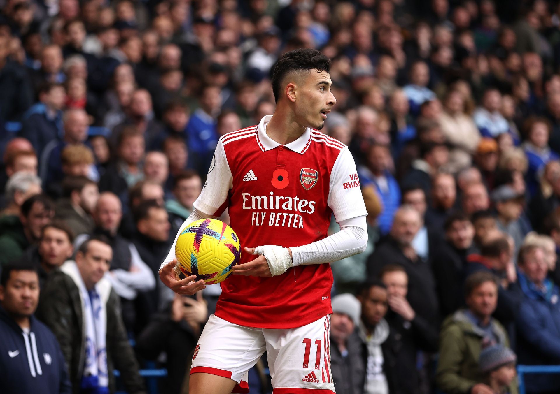 Chelsea FC v Arsenal FC - Premier League: Gabriel Martinelli