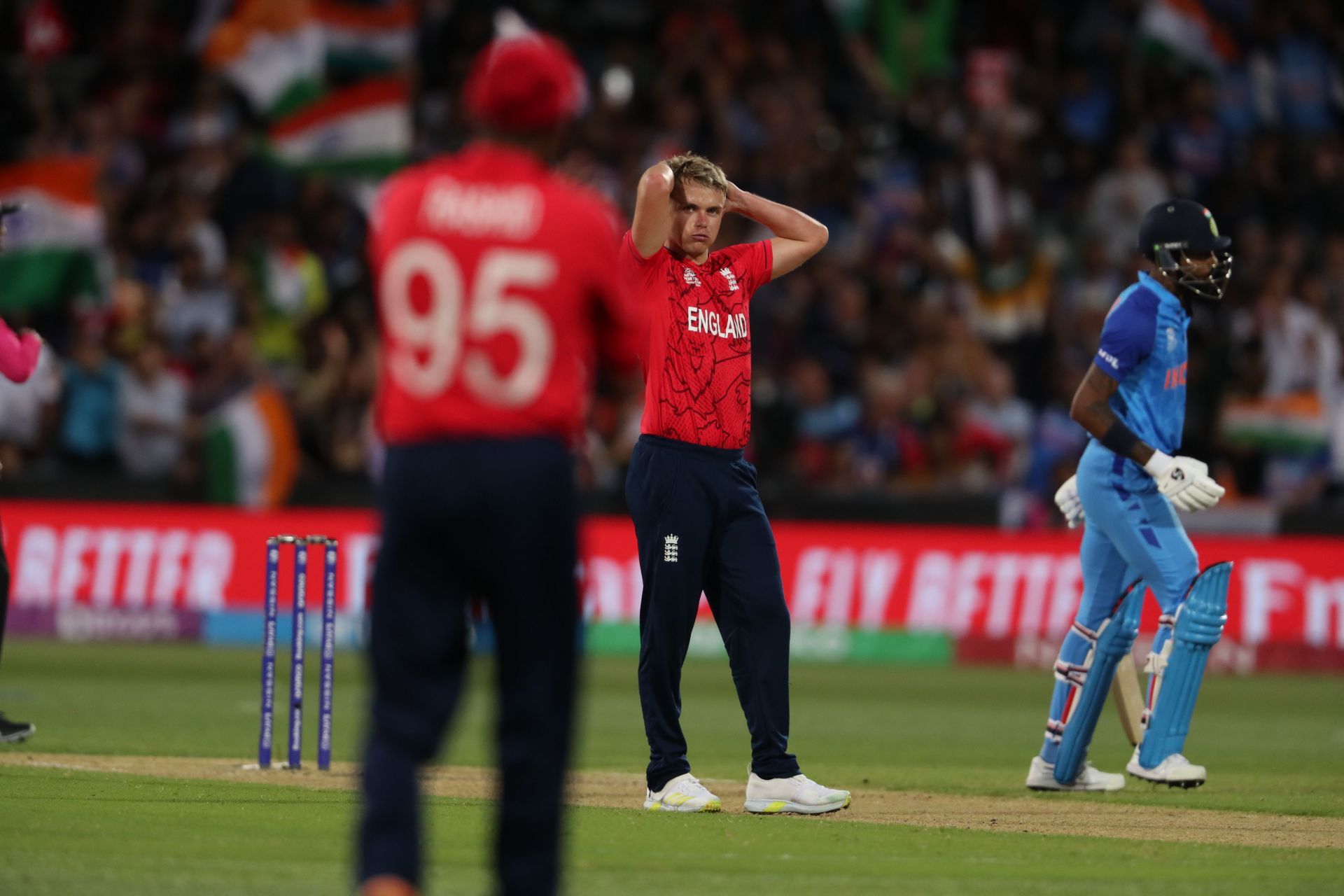 Sam Curran conceded 42 runs in his four-over spell against India.