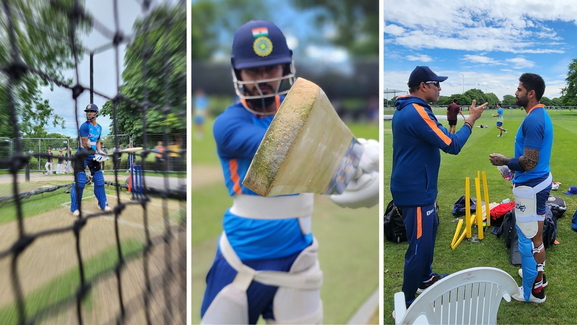 Team India training hard in Christchurch before third ODI. (P.C.:BCCI)