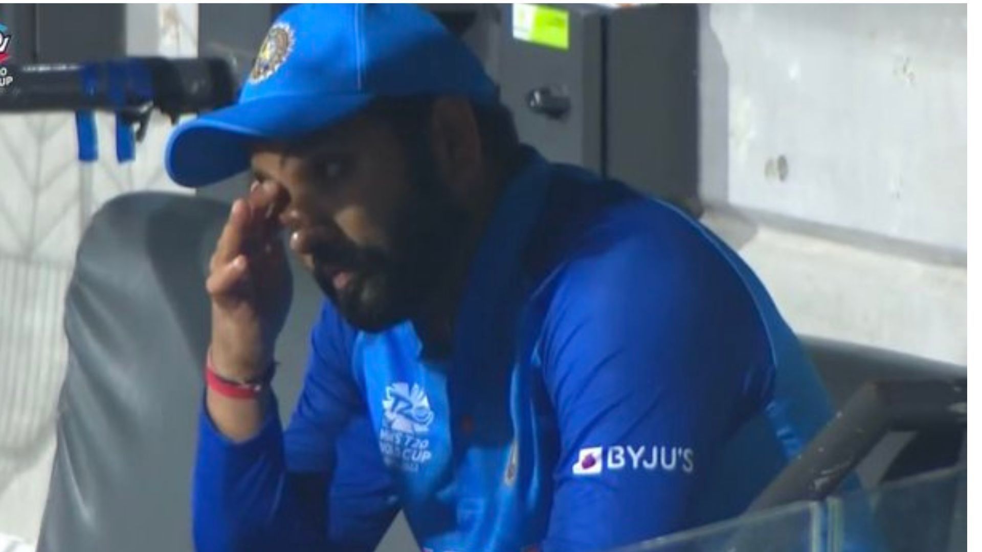 Rohit Sharma in tears after India lose 2nd semi-final against England. 