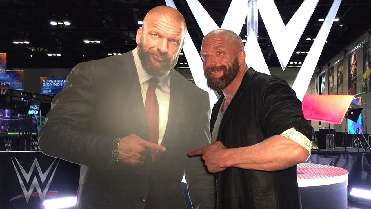 Triple H is known to click pictures with new signings and NXT Superstars in this pose