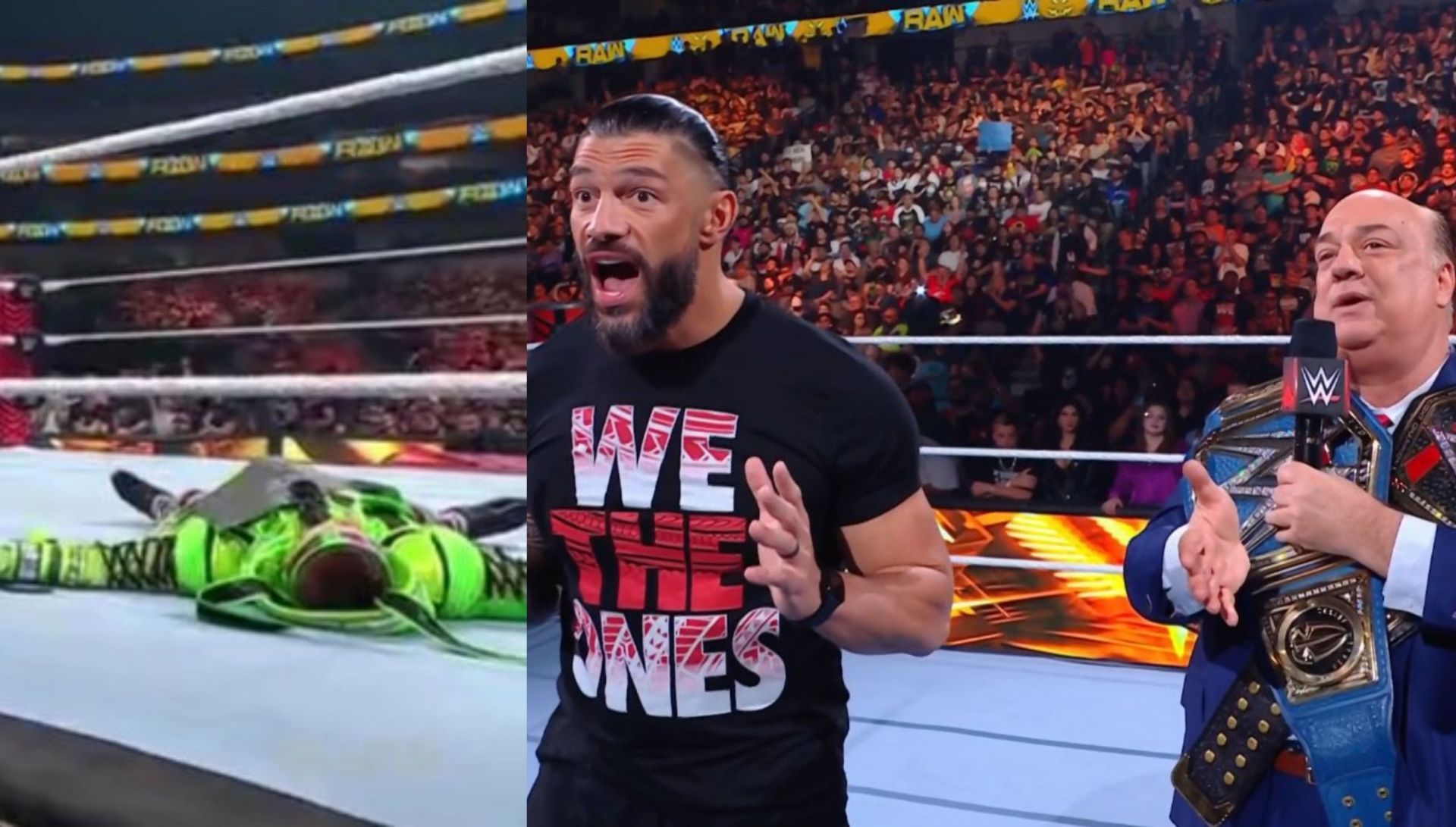 WWE Raw में रोमन रेंस दिखाई दिए 