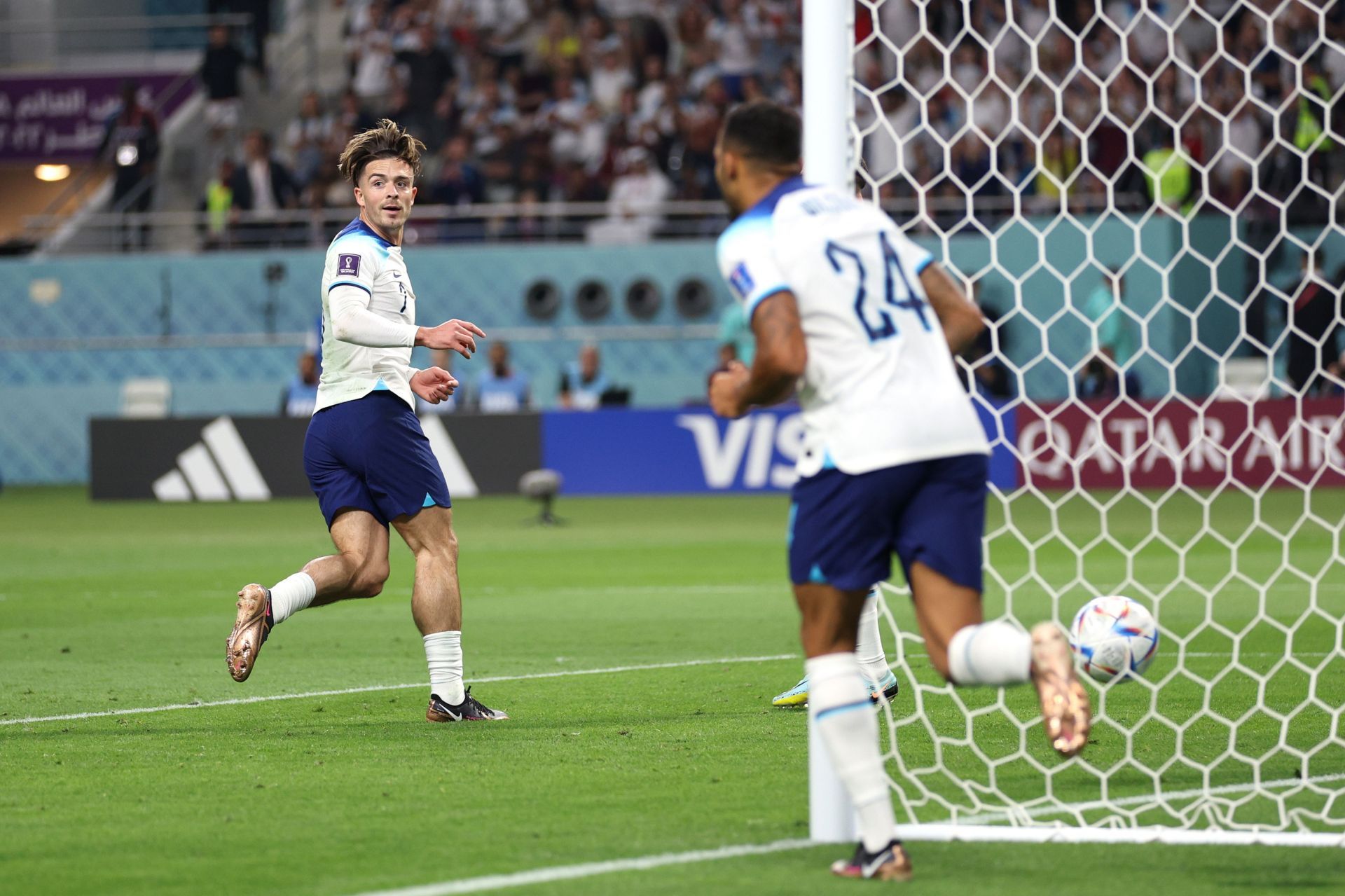 Grealish scored England's sixth goal during his short cameo